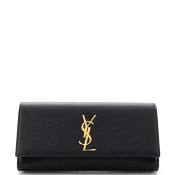 Saint Laurent Classic Monogram Clutch Leather Long