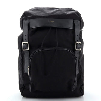 Saint Laurent Hunting Backpack Canvas