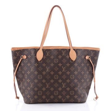 Louis Vuitton Neverfull Tote Monogram Canvas MM Brown