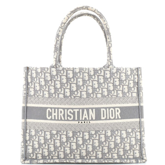 Christian Dior Book Tote Oblique Canvas Medium