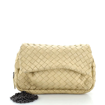 Bottega Veneta Expandable Chain Crossbody Bag Intrecciato Nappa Small