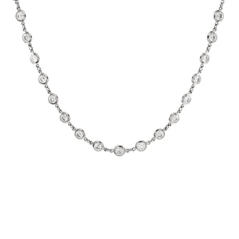Tiffany & Co. Elsa Peretti 57 Diamonds By The Yard Continuous Necklace Platinum and Diamonds 4.5mm