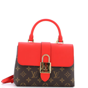 Louis Vuitton Locky Handbag Monogram Canvas with Leather BB