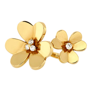 Van Cleef & Arpels Frivole Between the Finger Ring 18K Yellow Gold with Diamonds