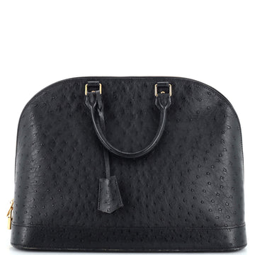 Louis Vuitton Alma Handbag Ostrich GM