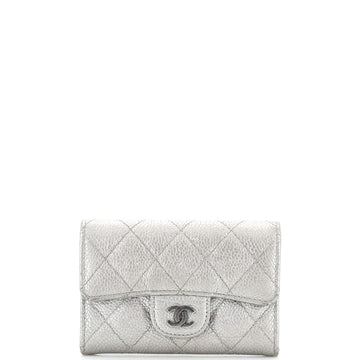 Chanel Classic Flap Card Case Quilted Caviar