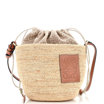 Loewe Pochette Woven Raffia