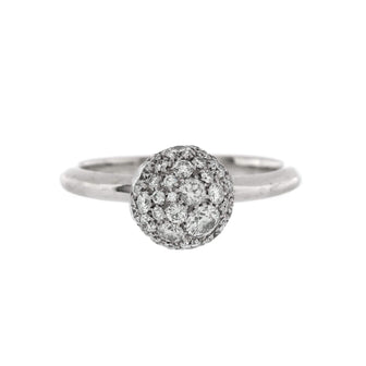 Tiffany & Co. HardWear Ball Ring 18K White Gold and Diamonds 8mm
