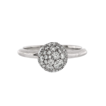 Tiffany & Co. HardWear Ball Ring 18K White Gold and Diamonds 8mm