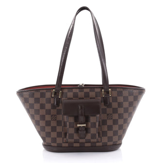 Louis Vuitton Manosque Handbag Damier PM Brown 2503403