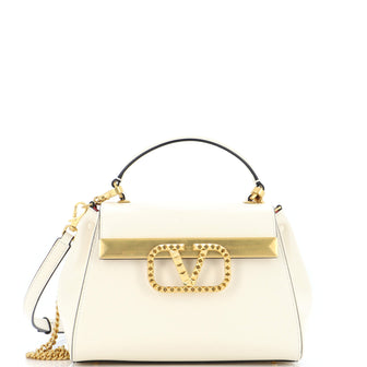 Valentino Garavani Rockstud Alcove Top Handle Bag Leather Small