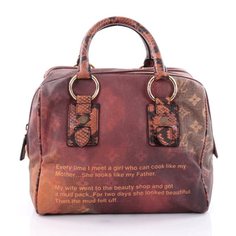 Louis Vuitton Limited Edition Mancrazy Jokes Handbag 2503601