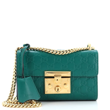 Gucci Padlock Shoulder Bag Guccissima Leather Small