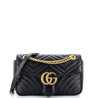 Gucci GG Marmont Flap Bag Matelasse Leather Small