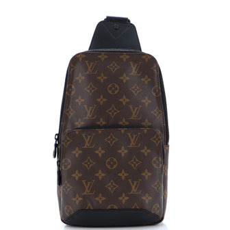 Louis Vuitton Avenue Sling Bag Macassar Monogram Canvas