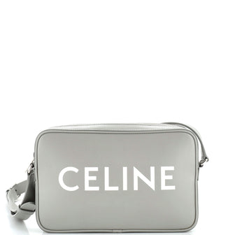 Celine Logo Messenger Bag Leather Small