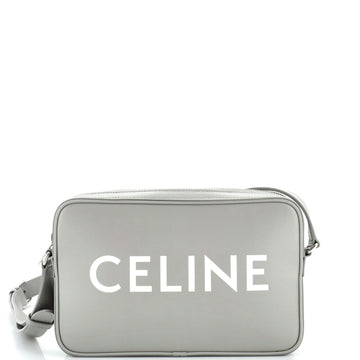Celine Logo Messenger Bag Leather Small