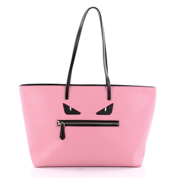 Fendi Monster Roll Tote Leather Medium Pink 2504503