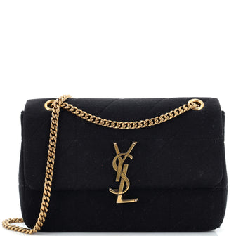Saint Laurent Jamie Flap Bag Quilted Jersey Medium