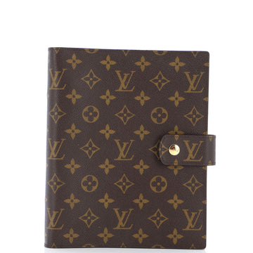 Louis Vuitton Ring Agenda Cover Monogram Canvas GM