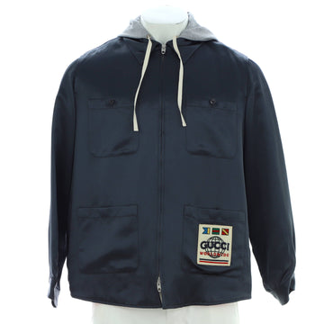 Gucci Men's Hooded Jacket Acetate and Cotton