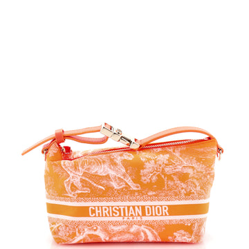 Christian Dior Toile de Jouy DiorTravel Nomad Pouch Print Technical Fabric Small