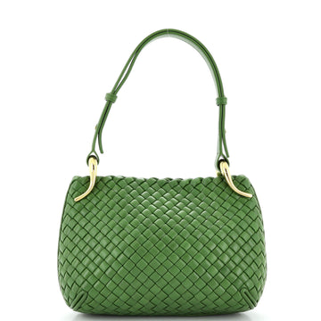 Bottega Veneta Clicker Shoulder Bag Padded Intrecciato Nappa Small