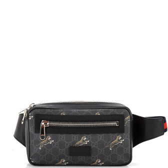 Gucci Soft Zip Belt Bag Printed GG Coated Canvas Small