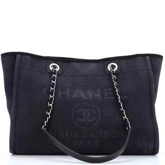 Chanel Deauville Tote Mixed Fibers Small