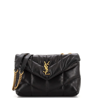 Saint Laurent Loulou Puffer Shoulder Bag Quilted Leather Mini
