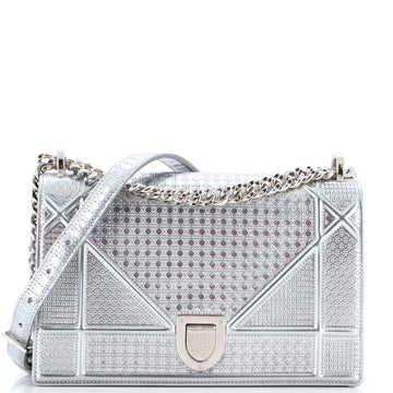 Christian Dior Diorama Flap Bag Cannage Embossed Calfskin Medium