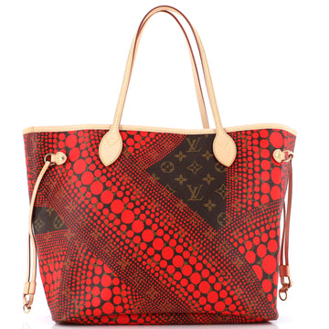 Louis Vuitton Neverfull Tote Limited Edition Kusama Waves Monogram Canvas MM
