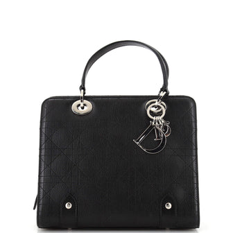Christian Dior Lady Dior Soft Zip Tote Cannage Stitch Leather Small