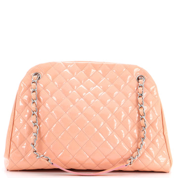 Chanel Just Mademoiselle Bag Quilted Patent Large