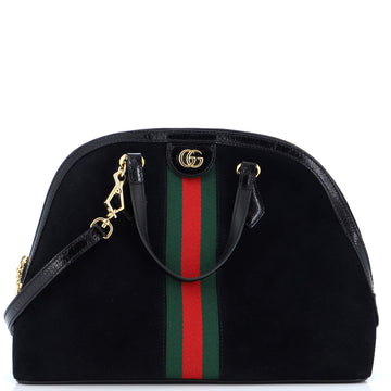 Gucci Ophidia Dome Top Handle Bag Suede Medium
