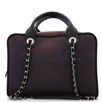 Chanel Deauville NM Bowling Bag Ombre Mixed Fibers Large