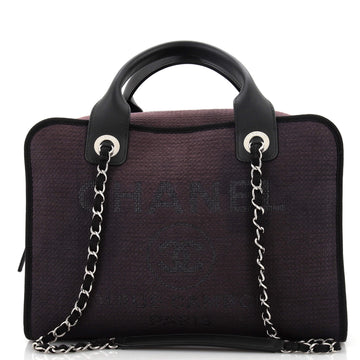 Chanel Deauville NM Bowling Bag Ombre Mixed Fibers Large