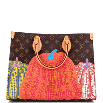 Louis Vuitton OnTheGo Tote Yayoi Kusama Pumpkins Monogram Canvas MM