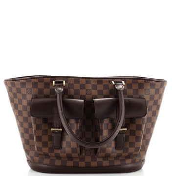 Louis Vuitton Manosque Handbag Damier GM