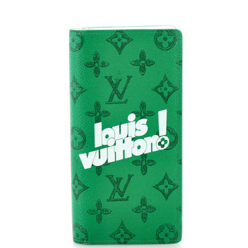 Louis Vuitton Brazza Wallet Everyday Signature Printed Leather