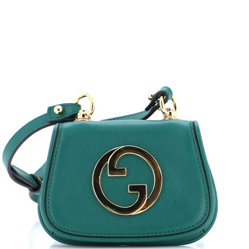 Gucci Blondie NM Card Case Wallet with Strap Leather