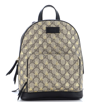 Gucci Zip Pocket Backpack Printed GG Coated Canvas Small