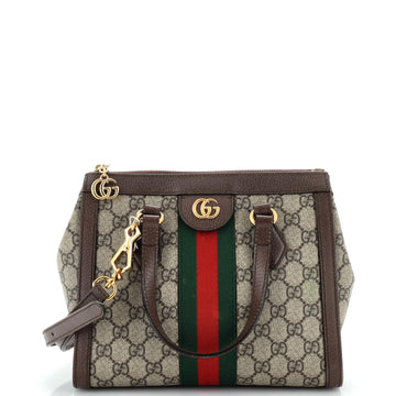 Gucci Ophidia Top Handle Tote GG Coated Canvas Small