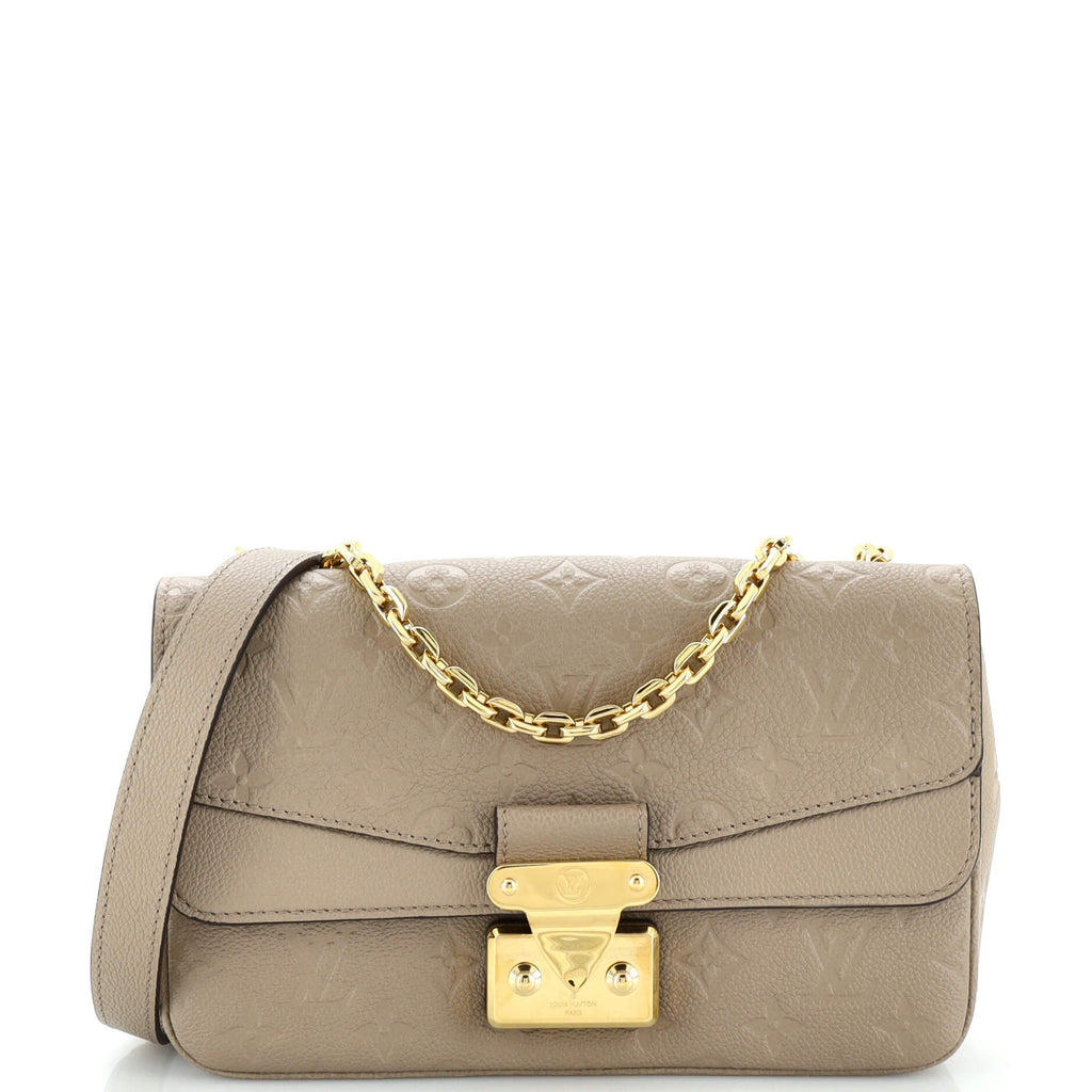 Louis Vuitton Marceau Handbag Monogram Empreinte Leather Neutral 