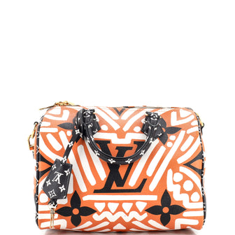 Louis Vuitton Speedy Bandouliere Bag Limited Edition Crafty Monogram Giant 25