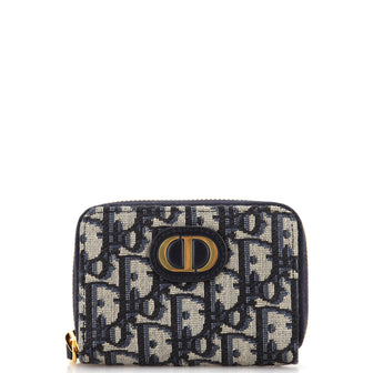 Christian Dior 30 Montaigne Voyageur Coin Purse Oblique Canvas