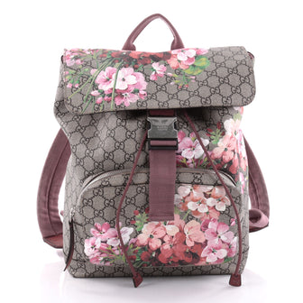 Gucci Buckle Backpack Blooms Print GG Coated Canvas 2506901