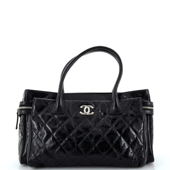 Chanel New Portobello Tote Quilted Glazed Calfskin Large