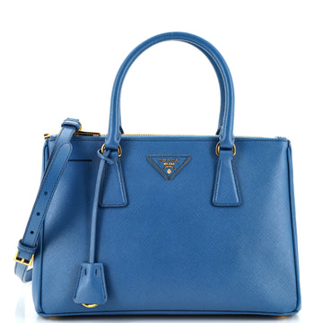 Prada Double Zip Lux Tote Saffiano Leather Small