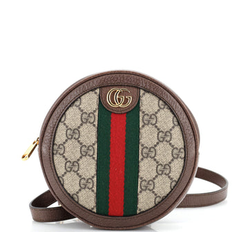Gucci Ophidia Round Backpack GG Coated Canvas Mini